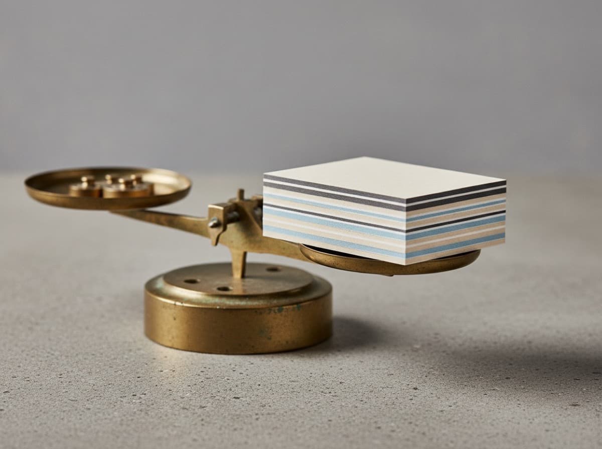 Business Card Paper Weight Guide: What the Numbers Actually Mean