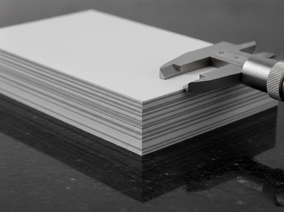 Business Card Thickness Explained: GSM, PT, and Why It Matters