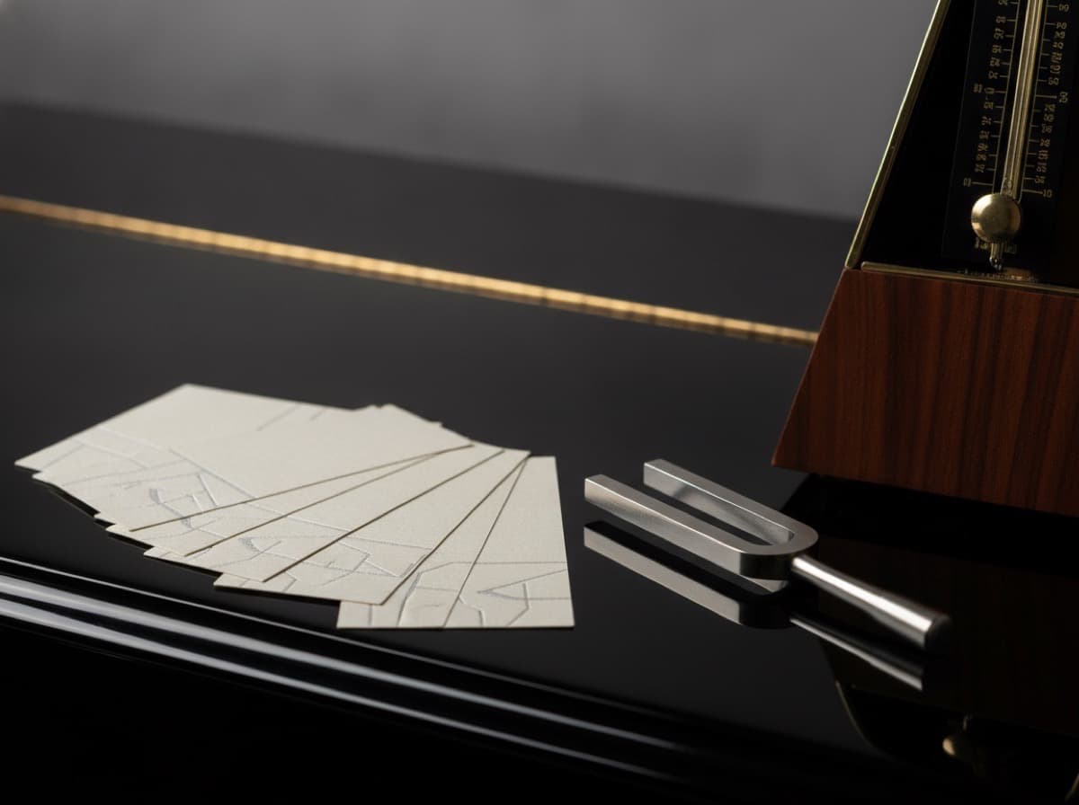 Music Teacher and Music Instructor Business Cards for Private Lesson and School Music Professionals