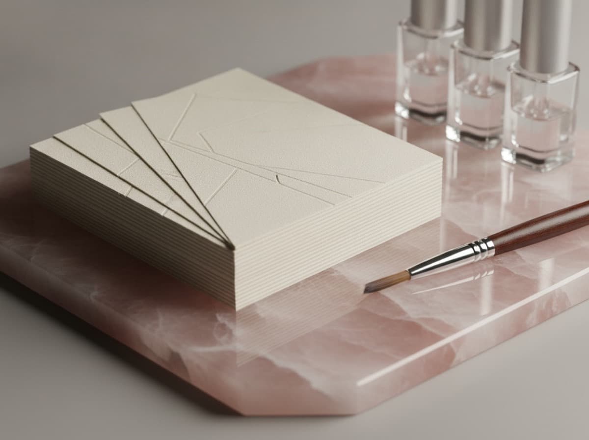 Nail Technician and Nail Artist Business Cards for Salon and Mobile Nail Services