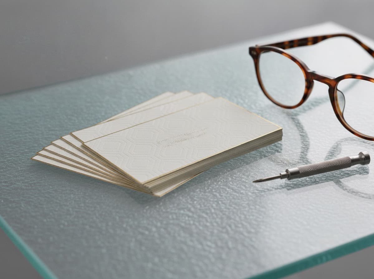 Optician Business Cards for Optical Dispensaries and Independent Eyewear Shops