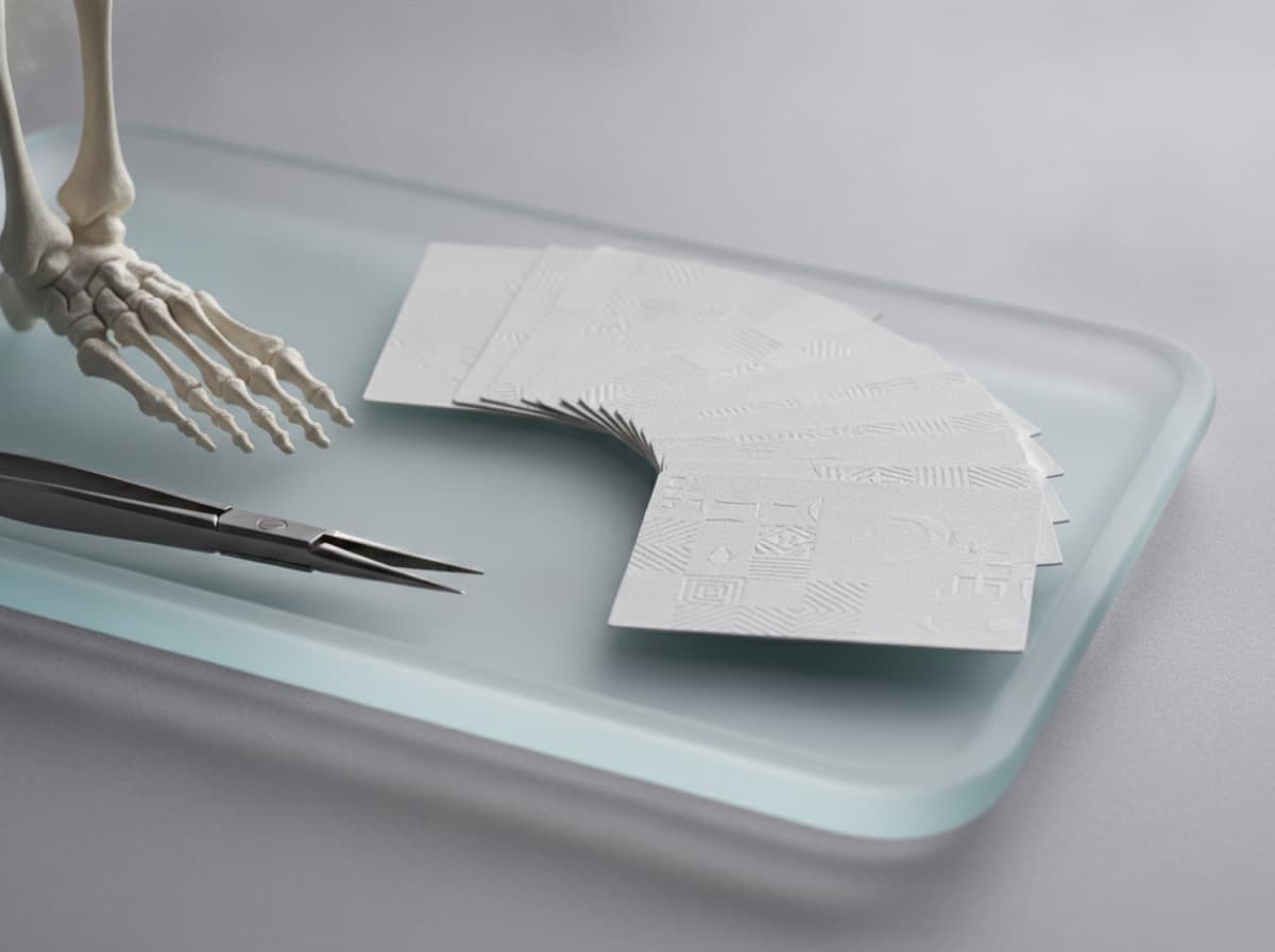 Podiatrist Business Cards for Doctor of Podiatric Medicine DPM Foot and Ankle Practice