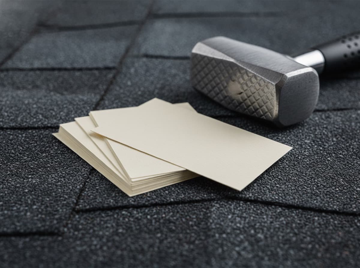 Roofing Contractor Business Cards for Residential and Commercial Roofing