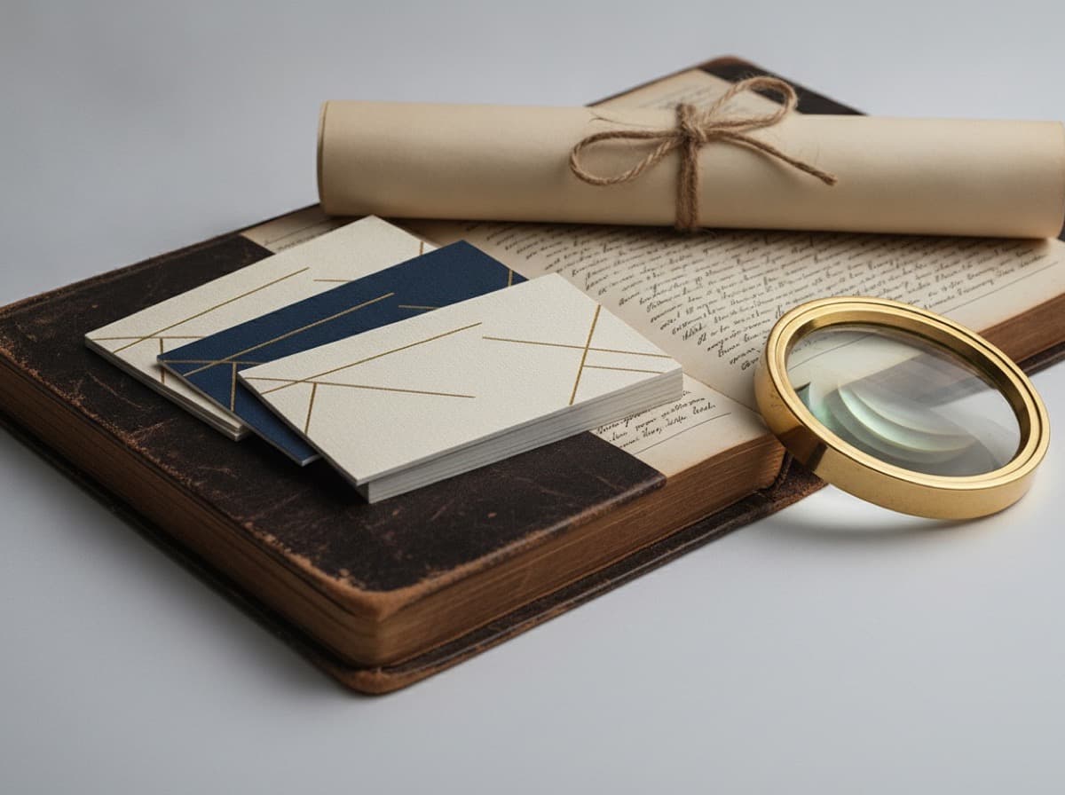 Title Examiner and Title Abstractor Business Cards for Real Estate Title Professionals